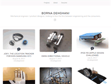 Tablet Screenshot of bornadehghani.com